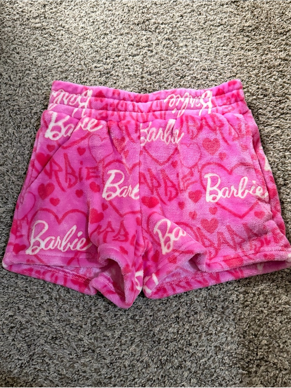 Barbie Hot Pink Fleece Shorts